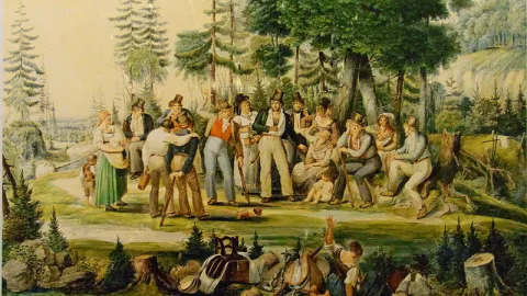 Die Räuberbande des 'Schwarzen Veri' um 1800