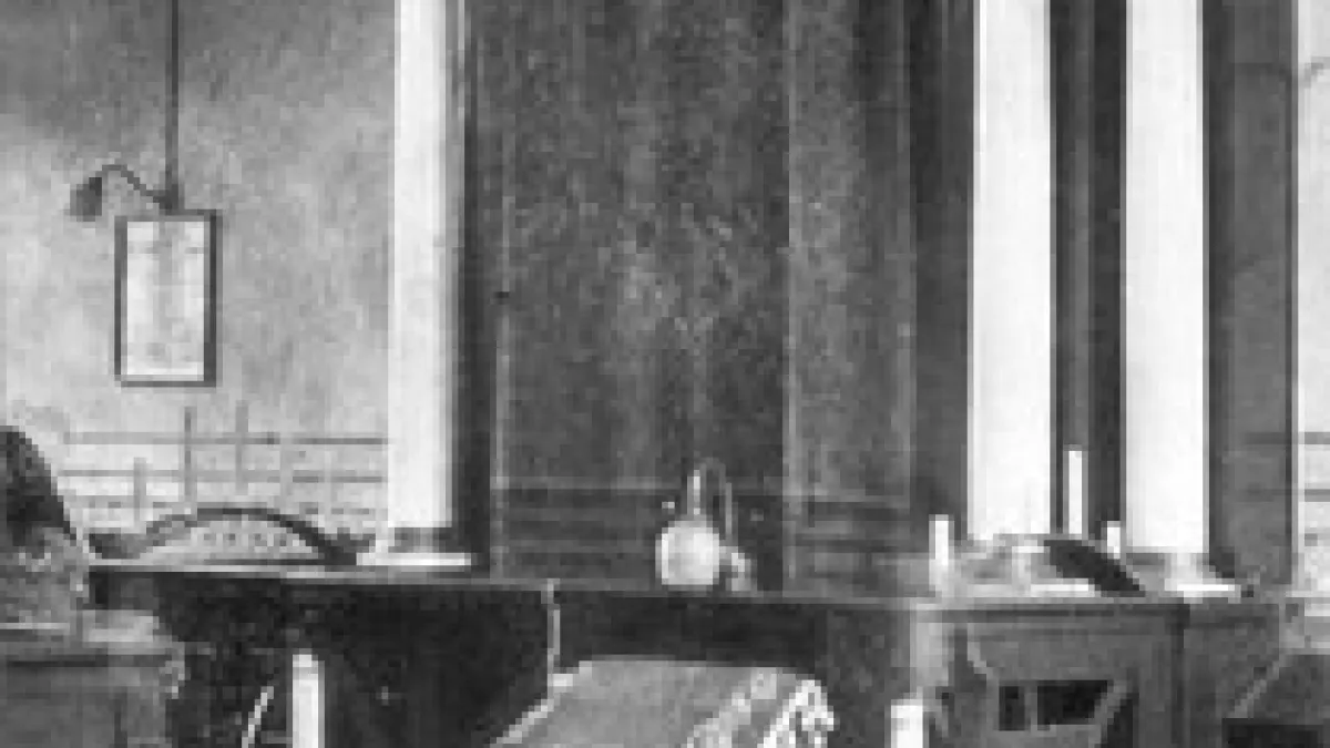 Innenansicht der Schiefbahner Synagoge