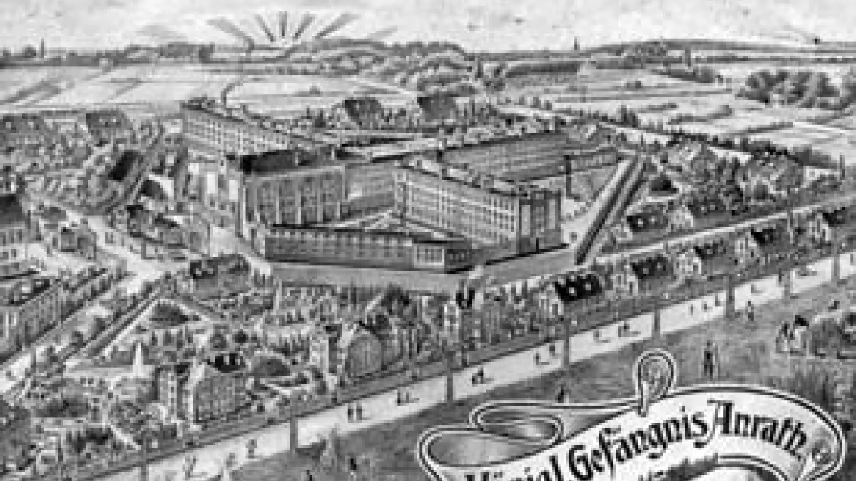Zeichnung des Königlichen Gefängnisses Anrath von 1909