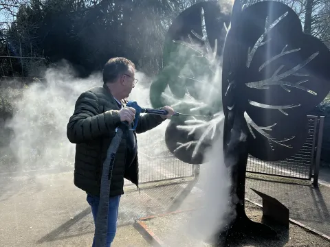 Reinigungsaktion Säger und BM 
