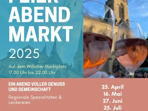 Plakat Feierabendmärkte  2025 