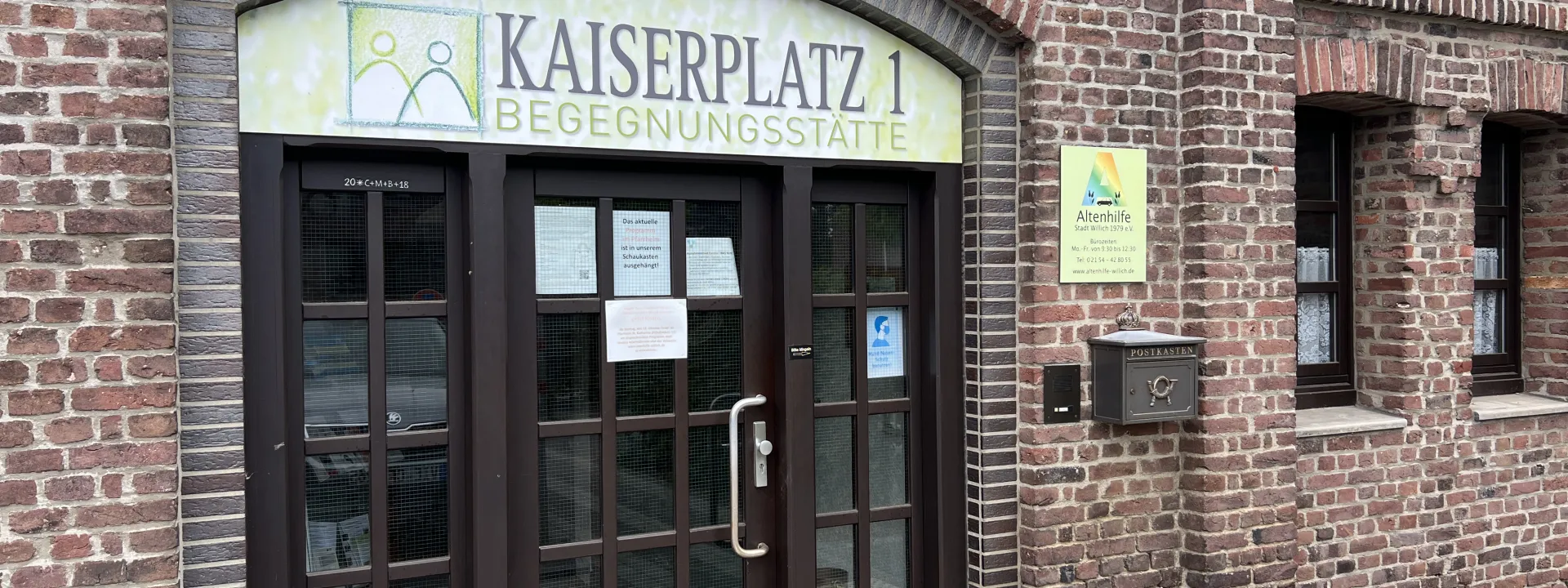 Begegnungsstätte Willich Kaiserplatz Eingangsbereich