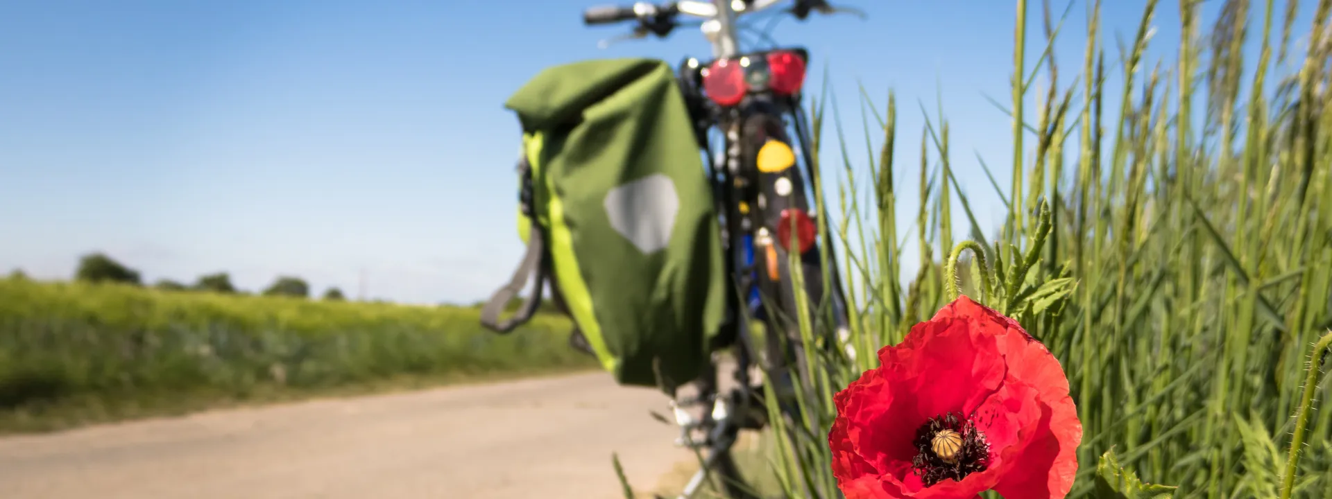 Fahrrad auf einem Radweg