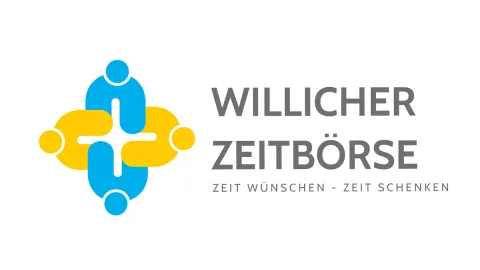 Logo der Willicher Zeitbörse, stilisierter Menschenkreis plus Schriftzug