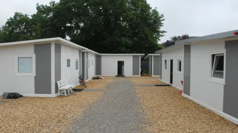Container Flüchtlingsdorf Moltkestraße 
