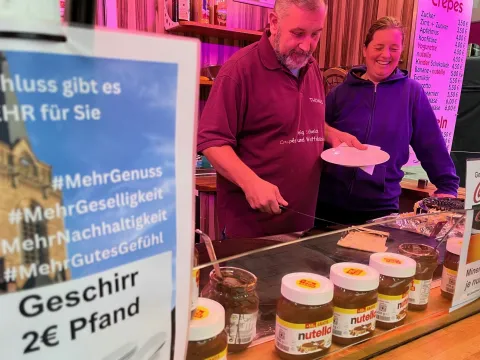 Crepes Ausgabe
