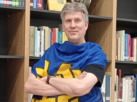 Udo Holzenthal in Willichflagge 