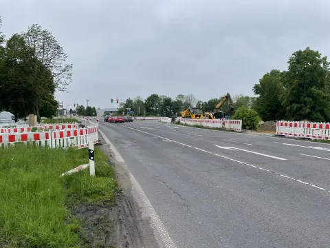 A 44 Sperrung der Abbiegespur A 44 Rtg. Krefeld
