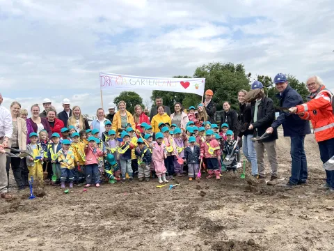 Spatenstich Kita Gartenland GWG DRK 