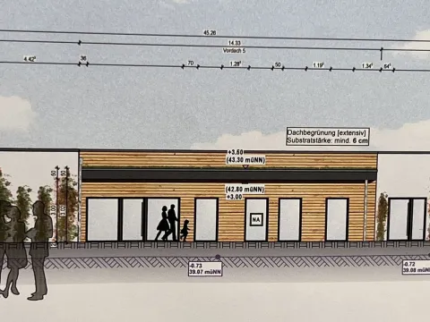 PLan Spatenstich Kita Gartenland GWG DRK 