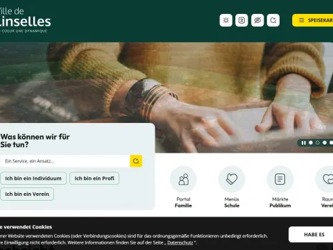 Screenshot WEB Linselles Deutsch
