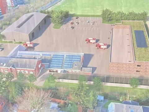 Gezeichneter Plan der neuen  Feuerwache