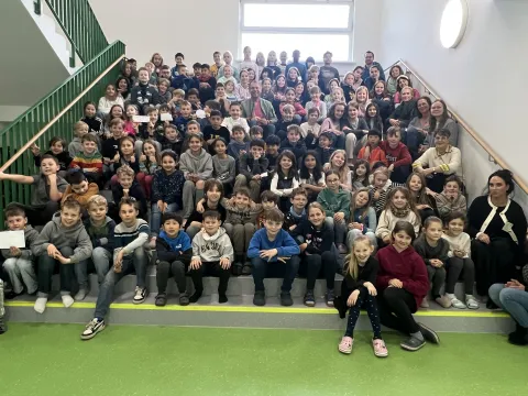 Neubau Vinhovenschule Besuch BM 04 2025 