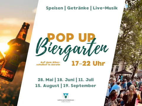Plakat Pop up Biergarten Anrath