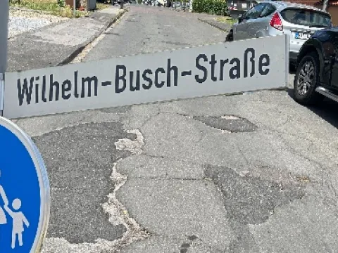 Straßenschäden Wilhelm-Busch-Straße 2025 