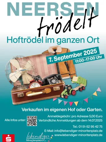 Plakat Neersen trödelt Hoftrödel 
