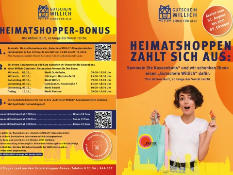 Flyer Heimatshoppen Gutschein 2025
