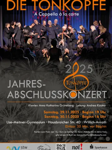 Plakat Jahresabschlusskonzert Tonköpfe