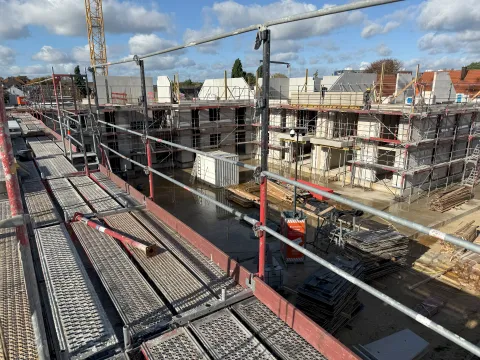 Baustellenbesuch Parkterrassen