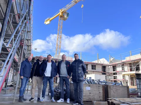 Baustellenbesuch Parkterrassen